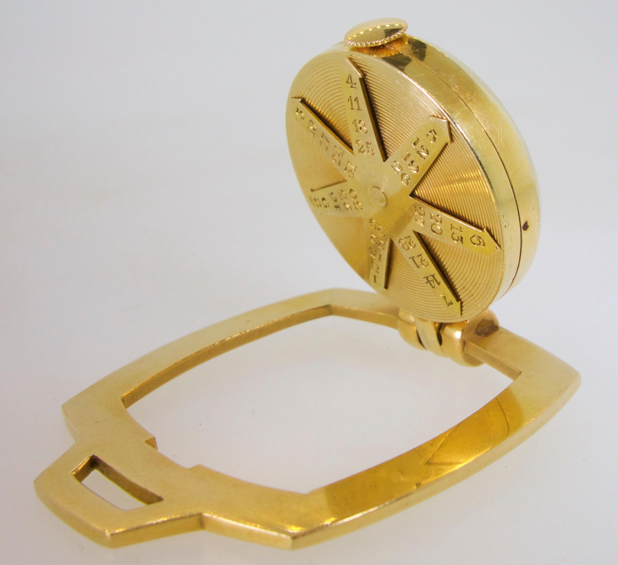 Cartier Watch with Betty Grable as Chapters, circa 1955 In Good Condition In Aspen, CO