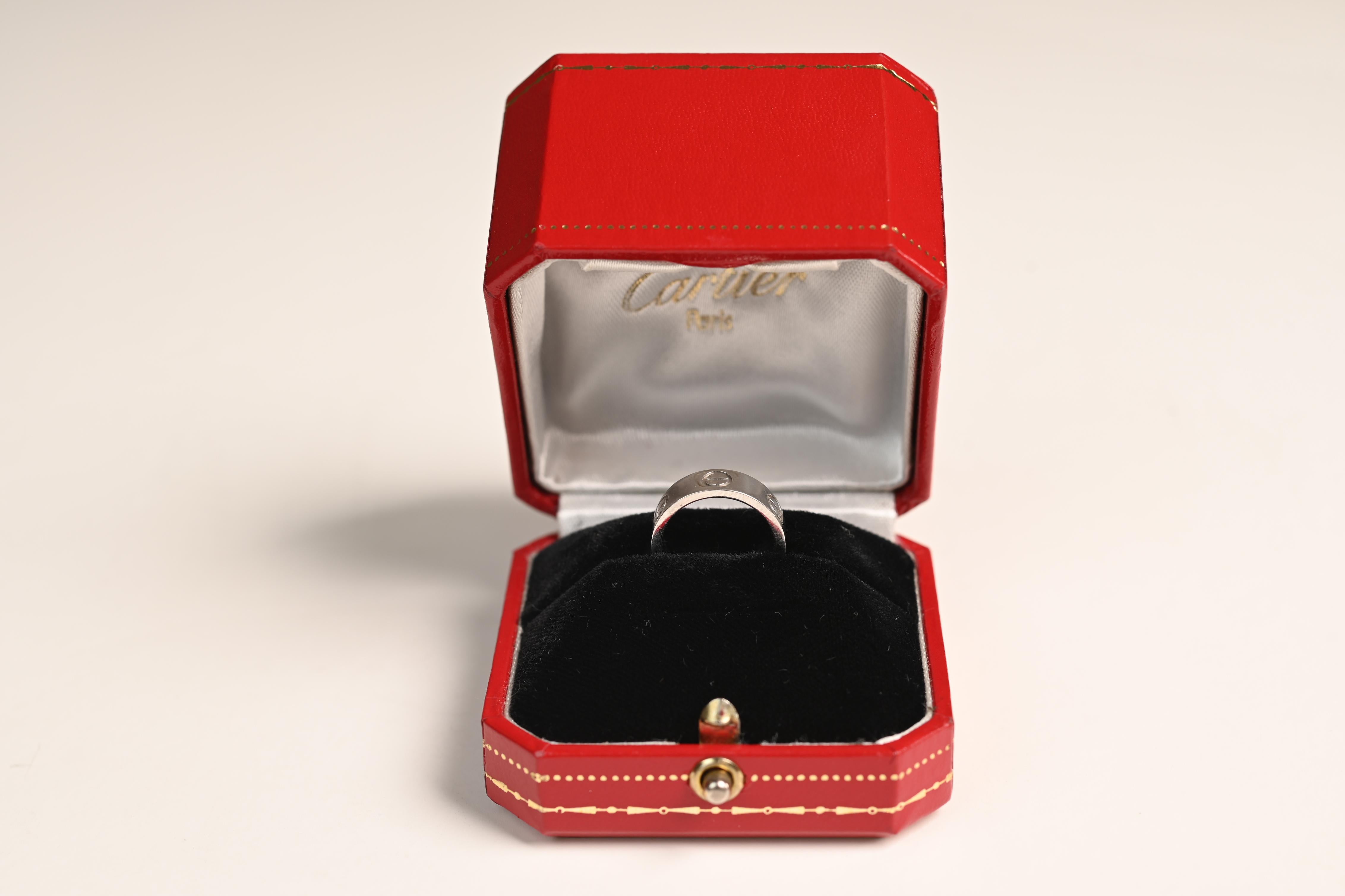 Art Deco Cartier Wedding Band, Platinum For Sale