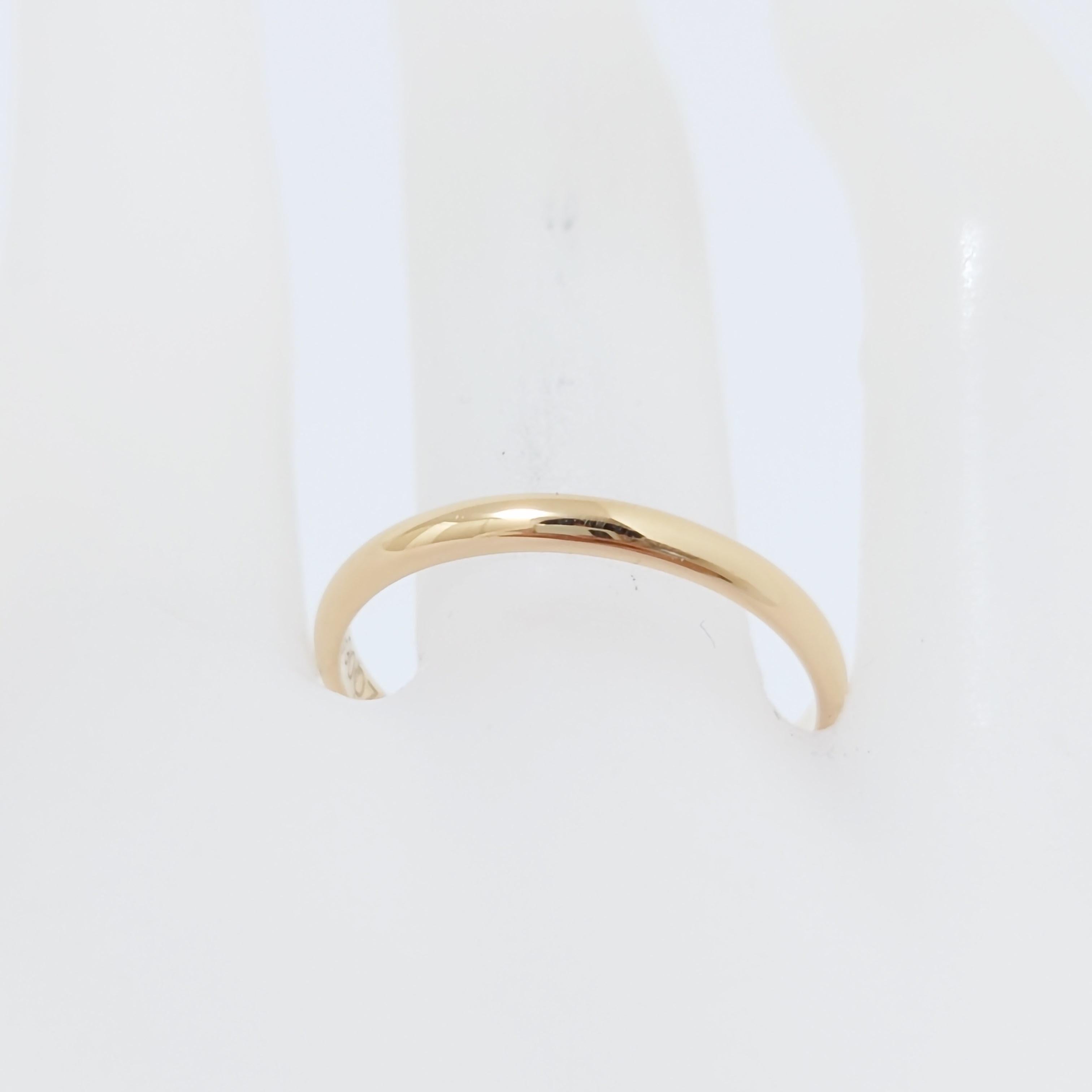 Cartier Wedding Ring 18KPG For Sale 1