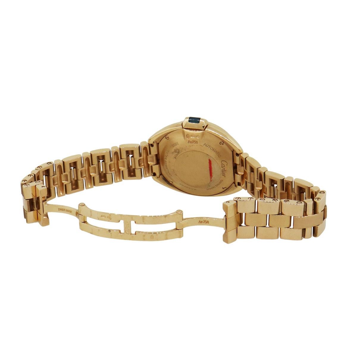 Cartier WFCL0003 Cle Wristwatch For Sale at 1stDibs