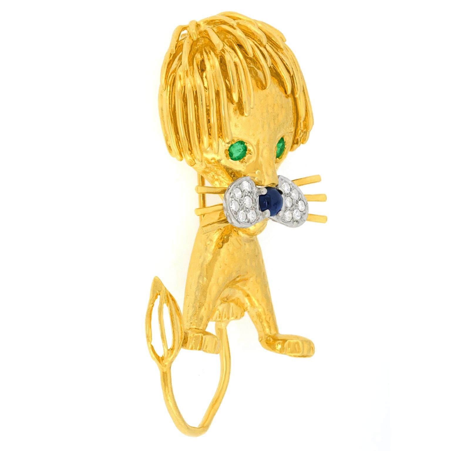 Cartier Whimsical Sixties Lion Brooch 2