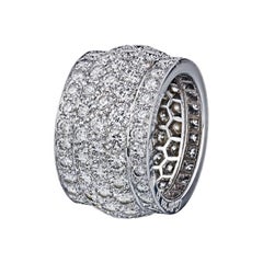 Cartier Weißer 18 Karat Nigeria Ring mit rundem Diamanten 6,00 Karat
