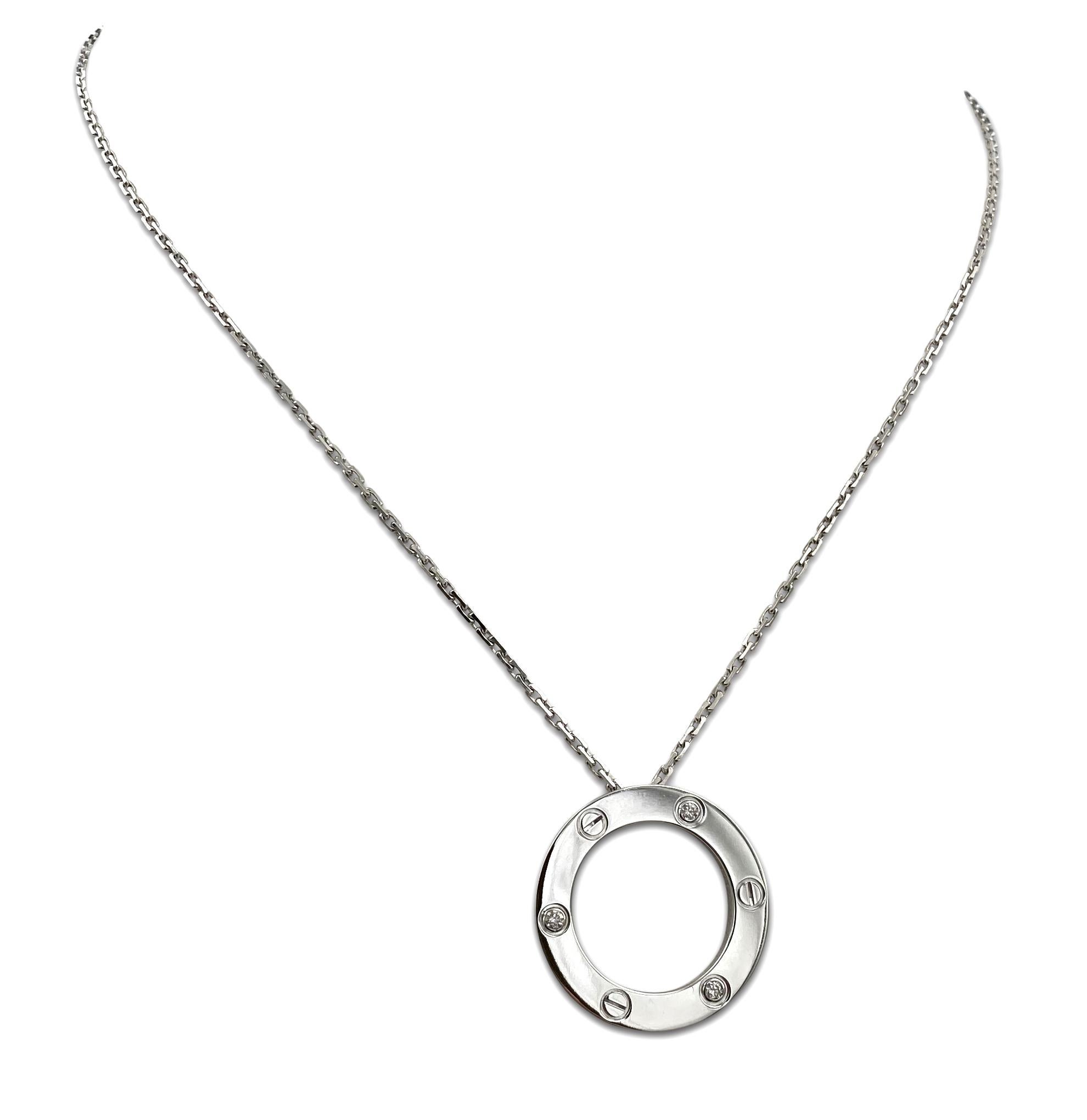 cartier circle necklace