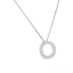 Cartier Collana Love con 3 diamanti in oro bianco B7014600