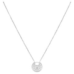 Cartier White Gold Amulette de Cartier Diamond Pendant B3047300