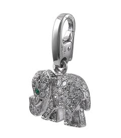 Cartier White Gold and Diamond Elephant Charm