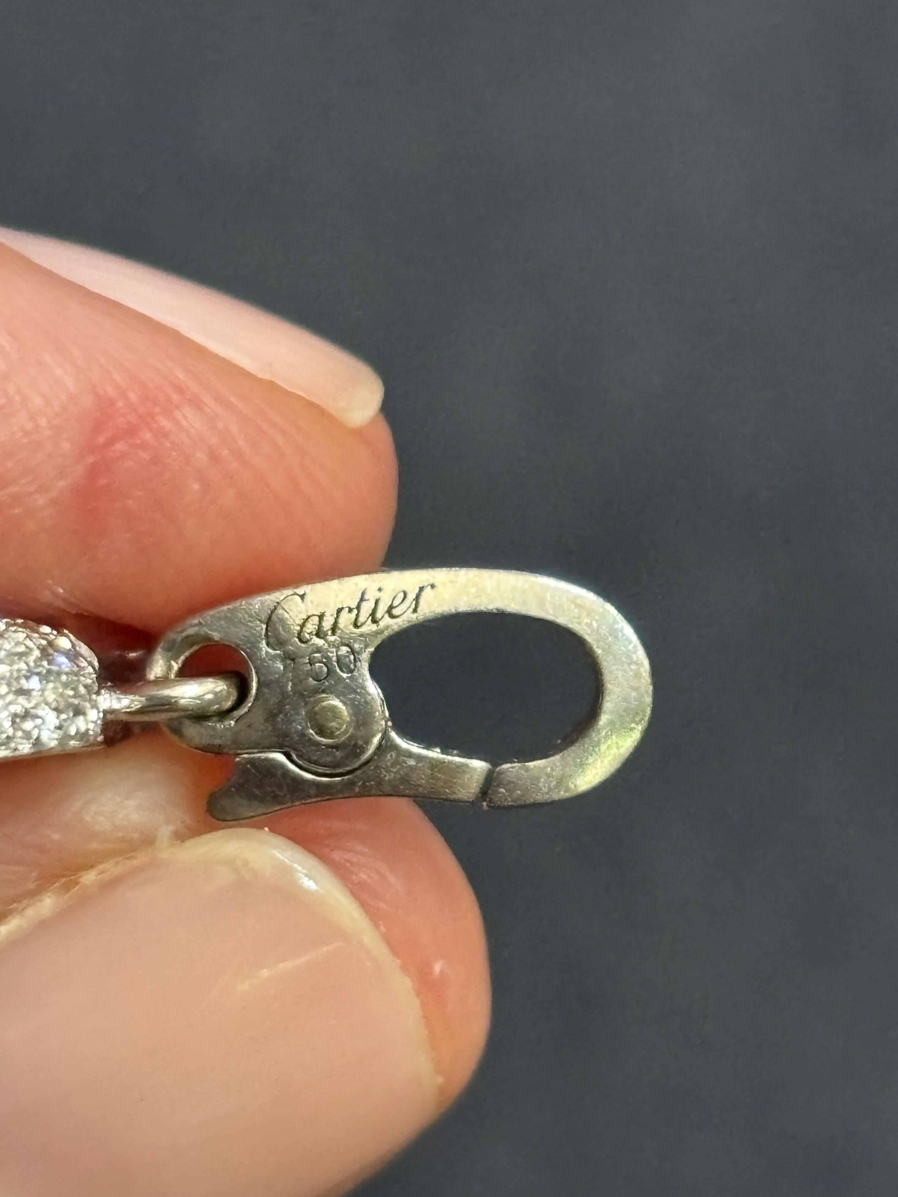 Pendente a forma di elefante in oro bianco e diamanti di Cartier in vendita 3