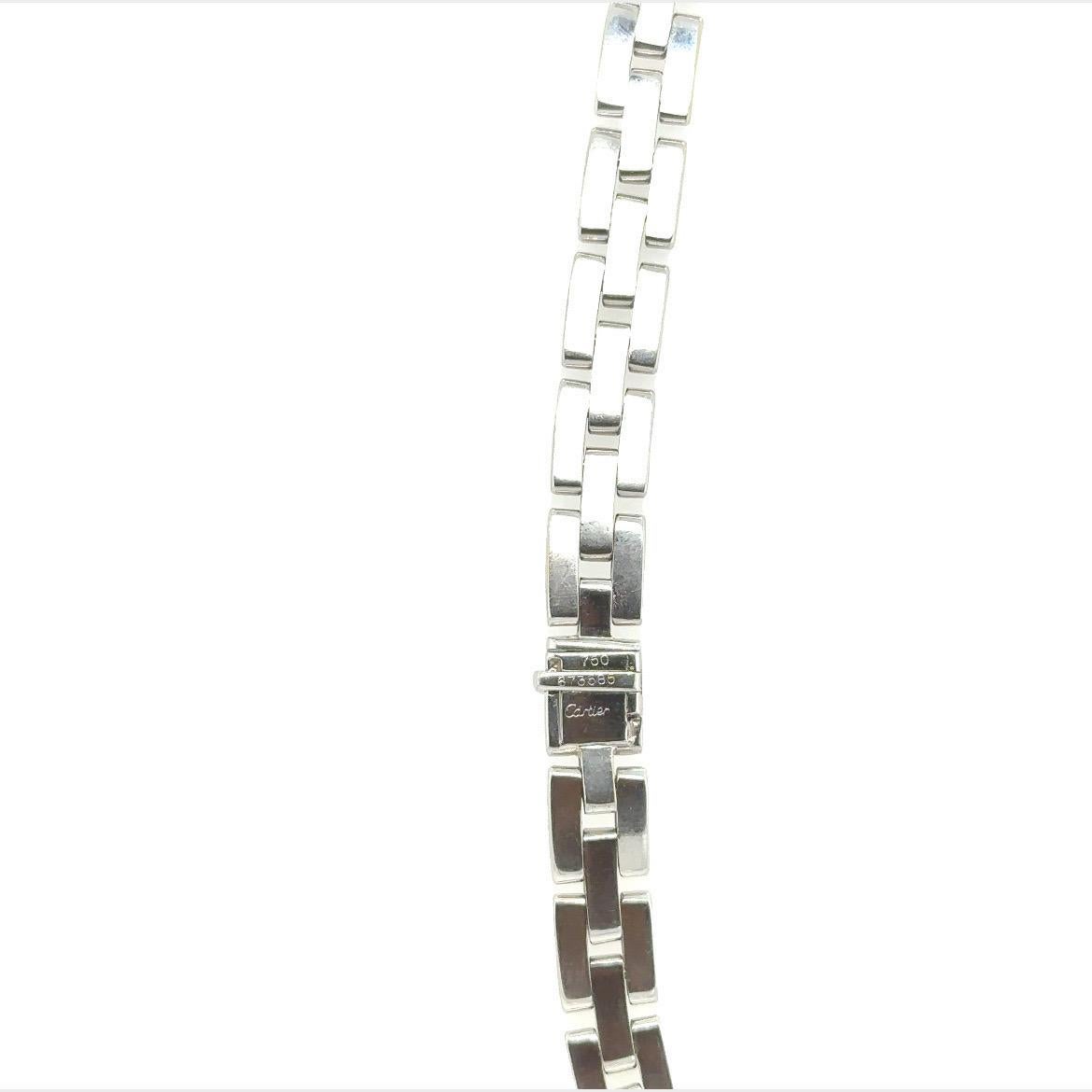 Cartier White Gold and Diamond 'Panthere' Tyrana' Necklace In Excellent Condition For Sale In New York, NY