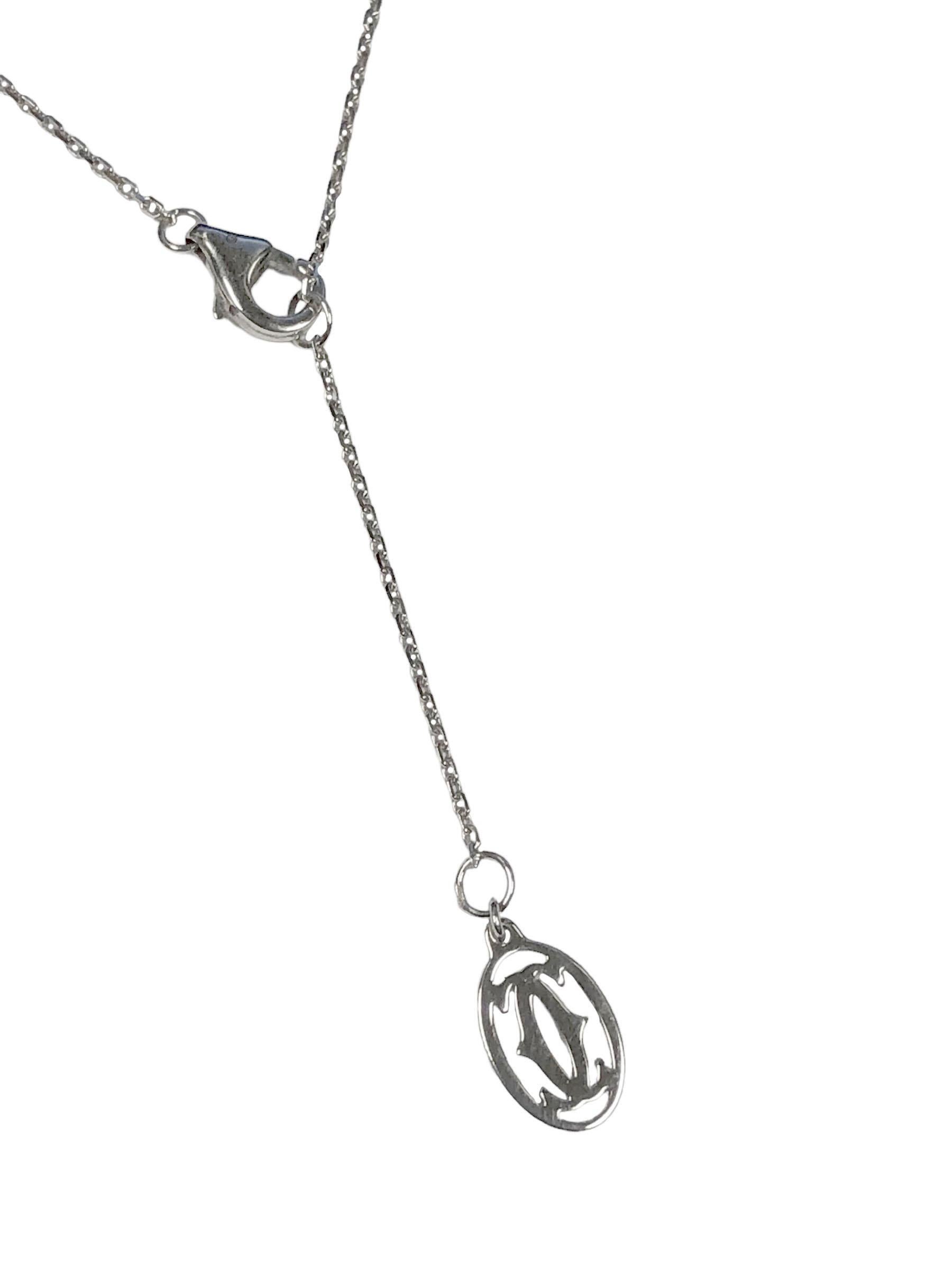 Cartier White Gold and Diamond Pave Heart Pendant necklace 1