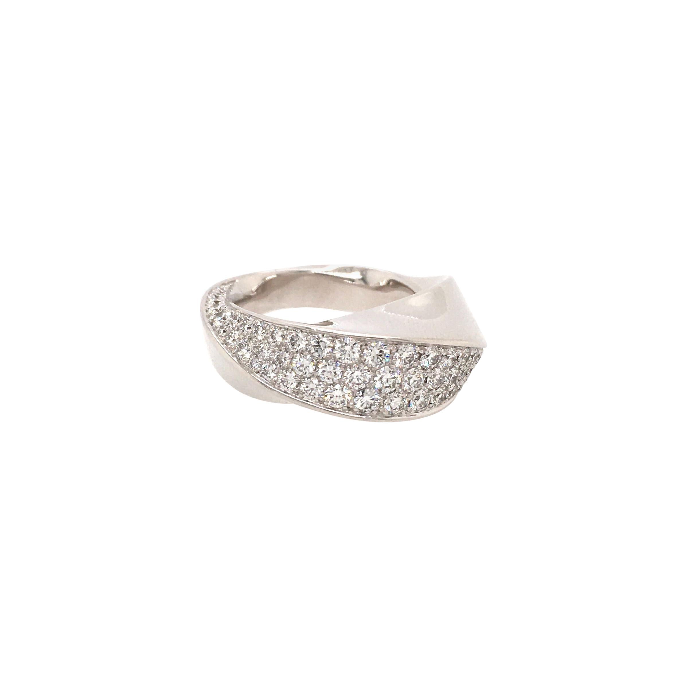 Cartier White Gold and Diamond Ring