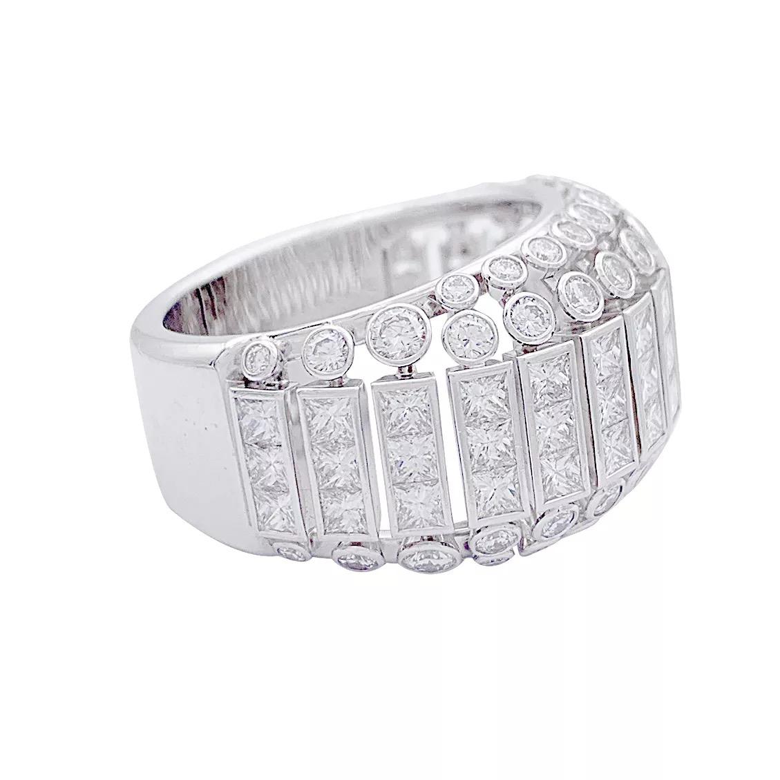 Cartier white gold and diamonds ring, 