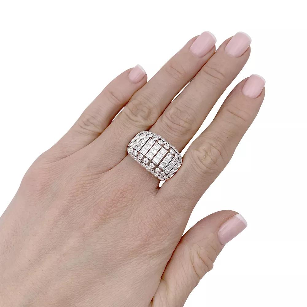 Cartier white gold and diamonds ring, 