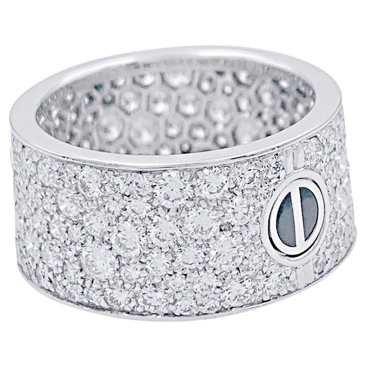 Cartier White Gold and Diamonds Ring, "Love" Collection For Sale