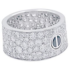 Cartier White Gold and Diamonds Ring, "Love" Collection