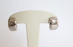 Cartier White Gold Clip Earrings Paved with Diamonds