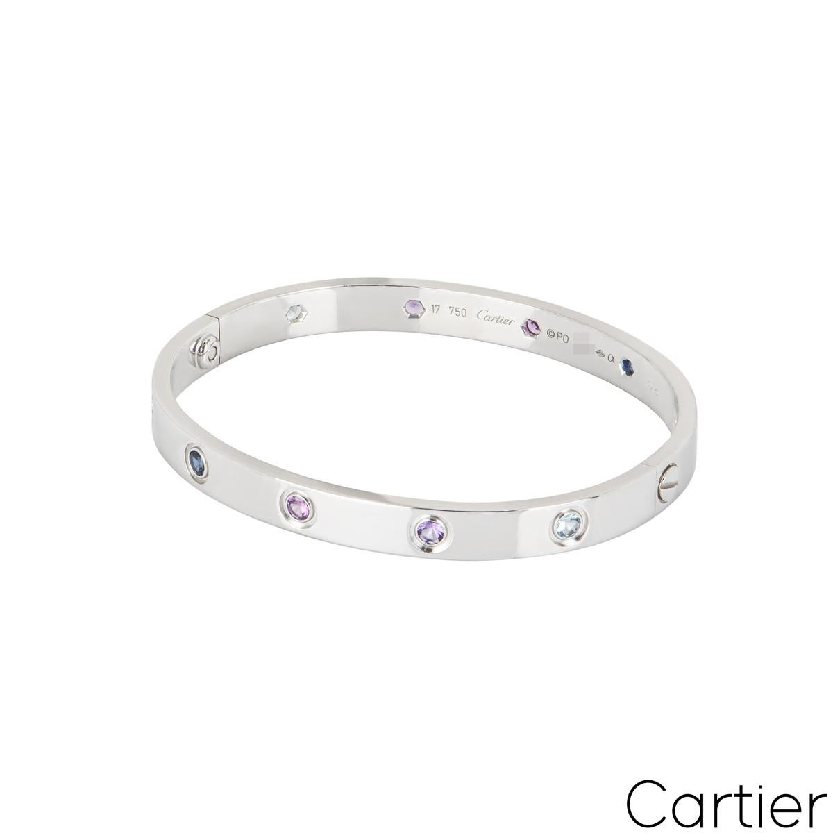 cartier love bracelet with sapphires