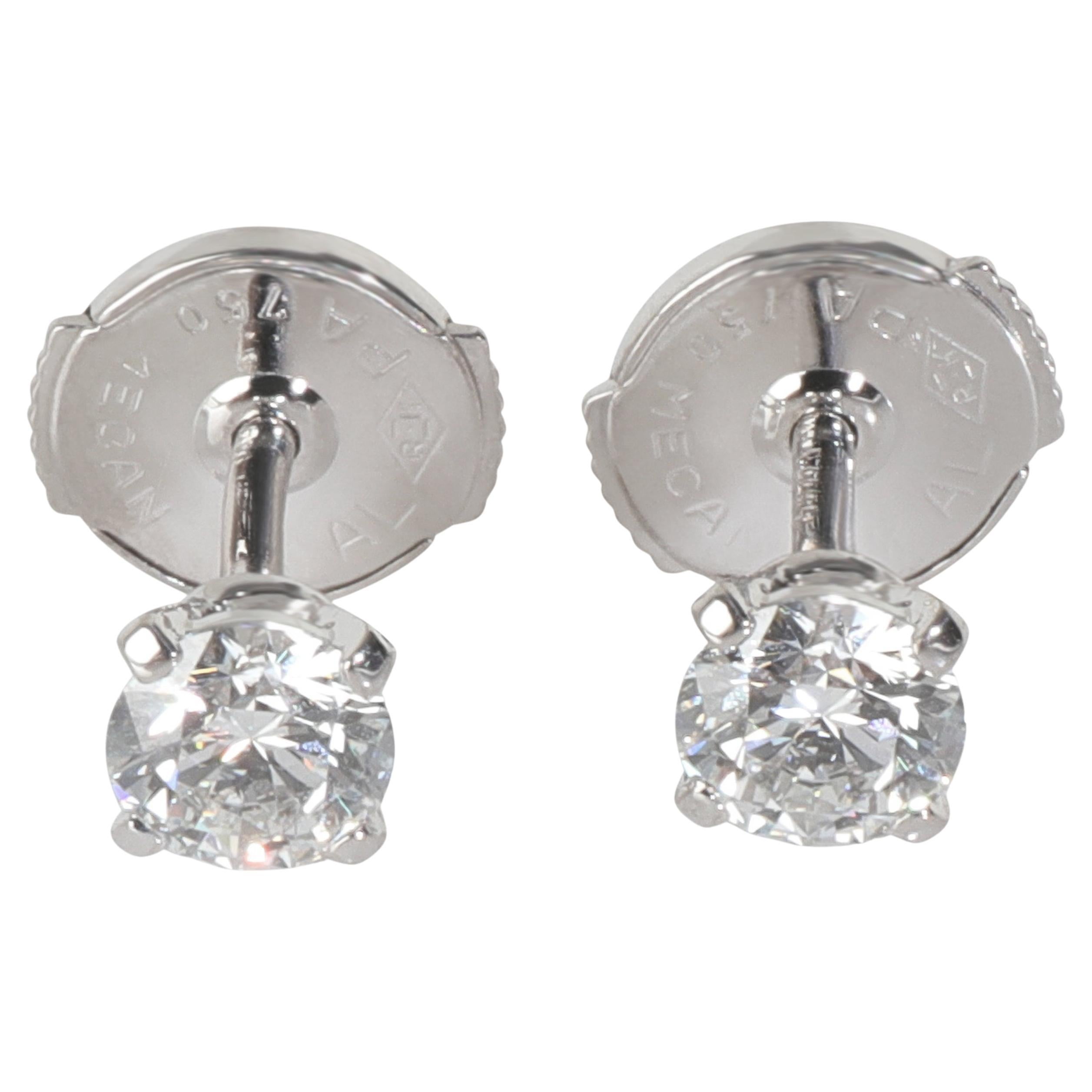 Orecchini Cartier in oro bianco con diamanti 1895