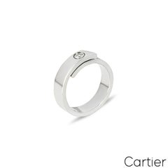 Cartier White Gold Diamond Anniversary Ring Size 60