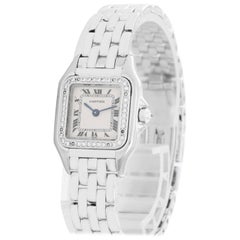 Cartier White Gold Diamond Bezel Panther Quartz Wristwatch Ref WF3091F3 Cartier White Gold Diamond Bezel Panther Quartz Wristwatch Ref WF3091F3