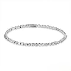 Cartier White Gold Diamond C de Cartier Bracelet Size 17 N6703417