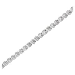 Cartier White Gold Diamond C de Cartier Bracelet Size 17 N6703417
