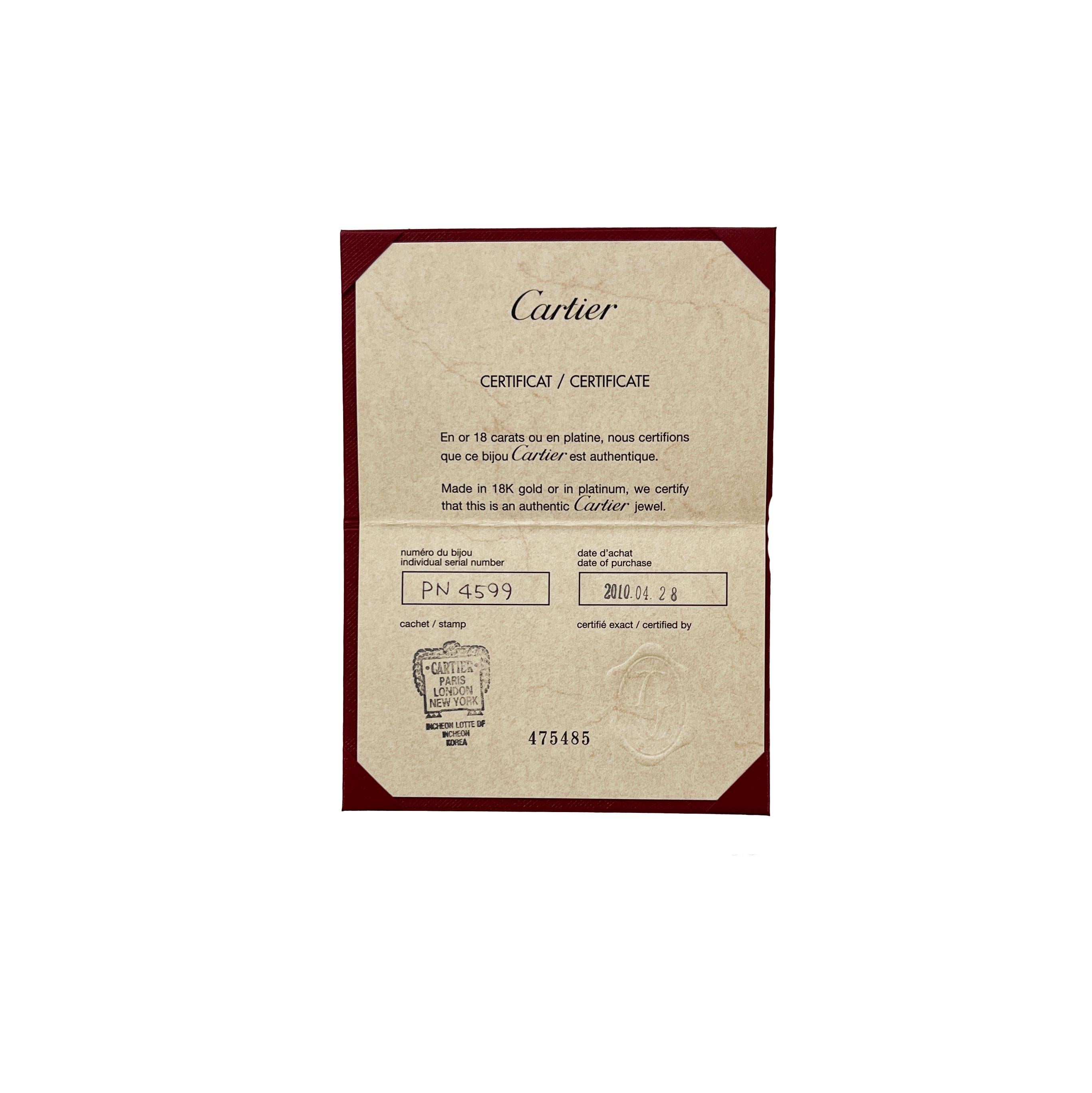 Cartier White Gold Diamond C de Cartier Heart Necklace en vente 1
