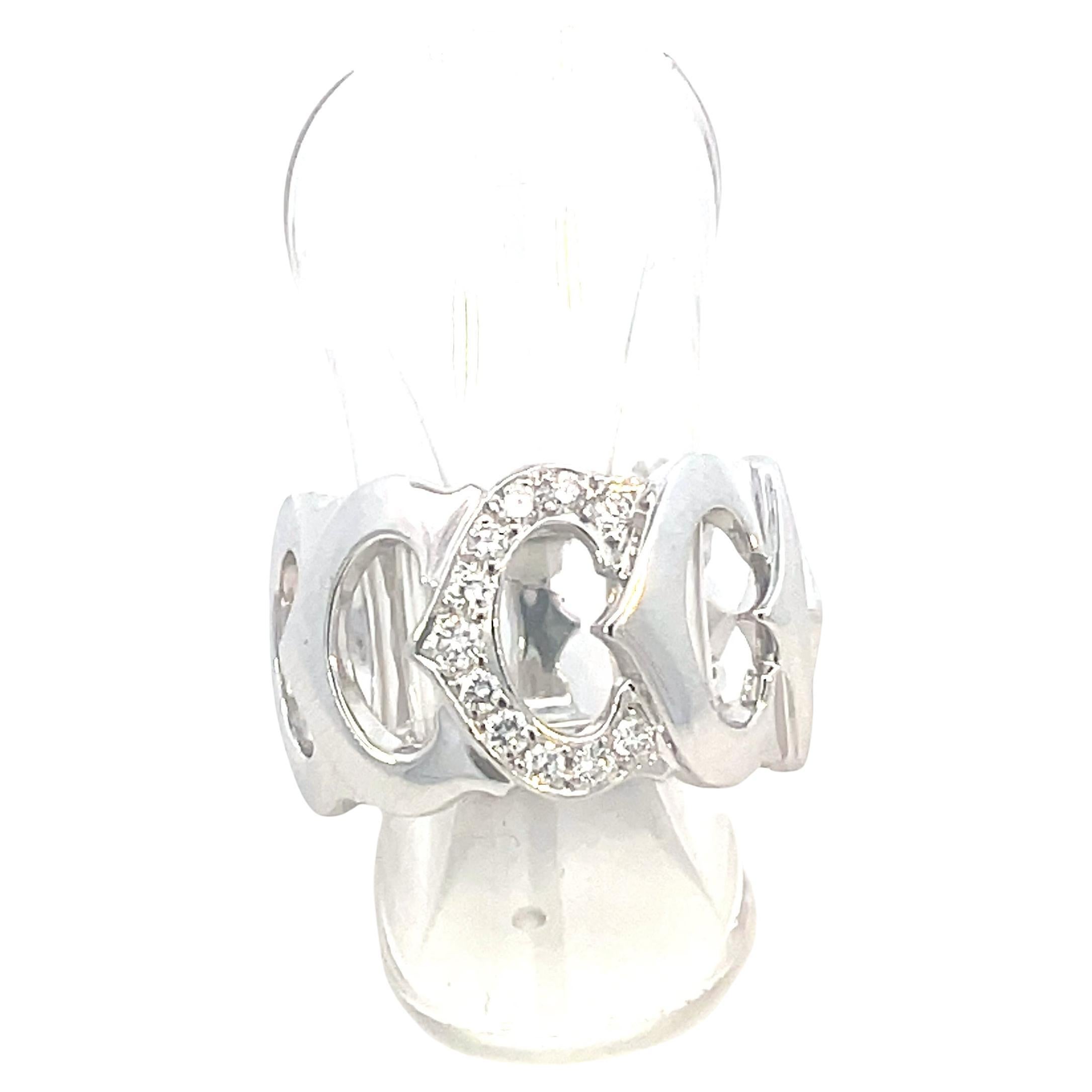 Cartier C De Cartier Ring aus Weißgold mit Diamanten