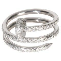 Cartier White Gold Diamond Double Juste Un Clou Ring
