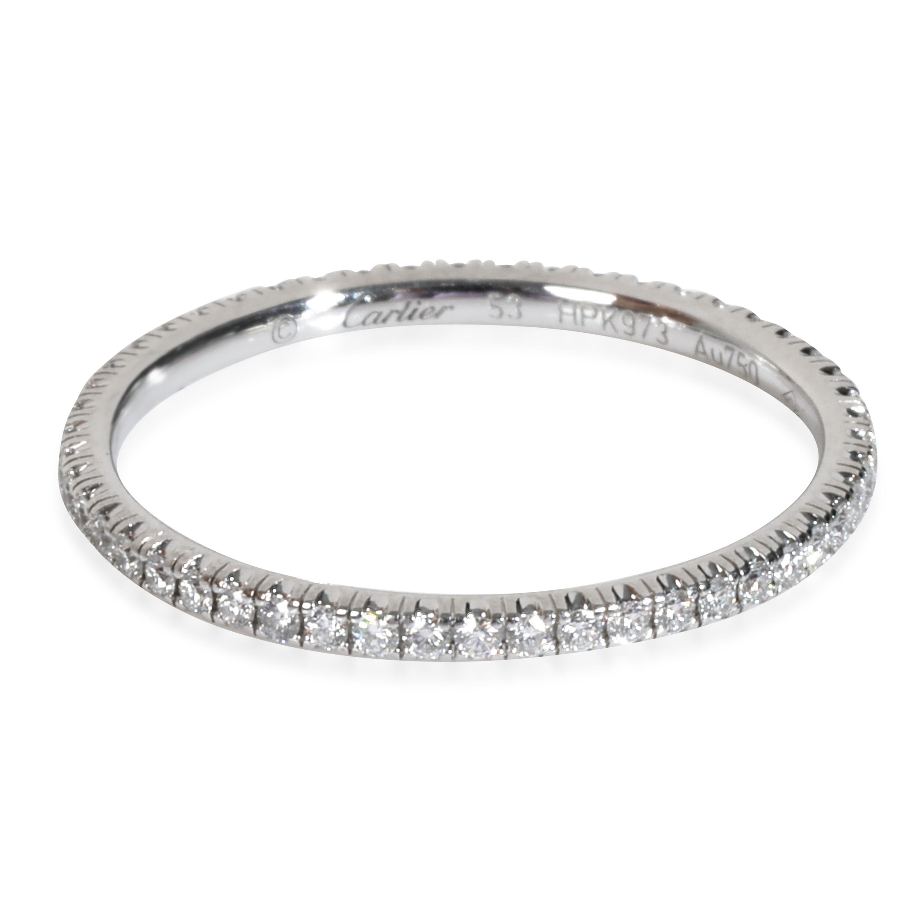 Cartier Weißgold Diamant Etincelle Ewigkeitsring Damen im Angebot