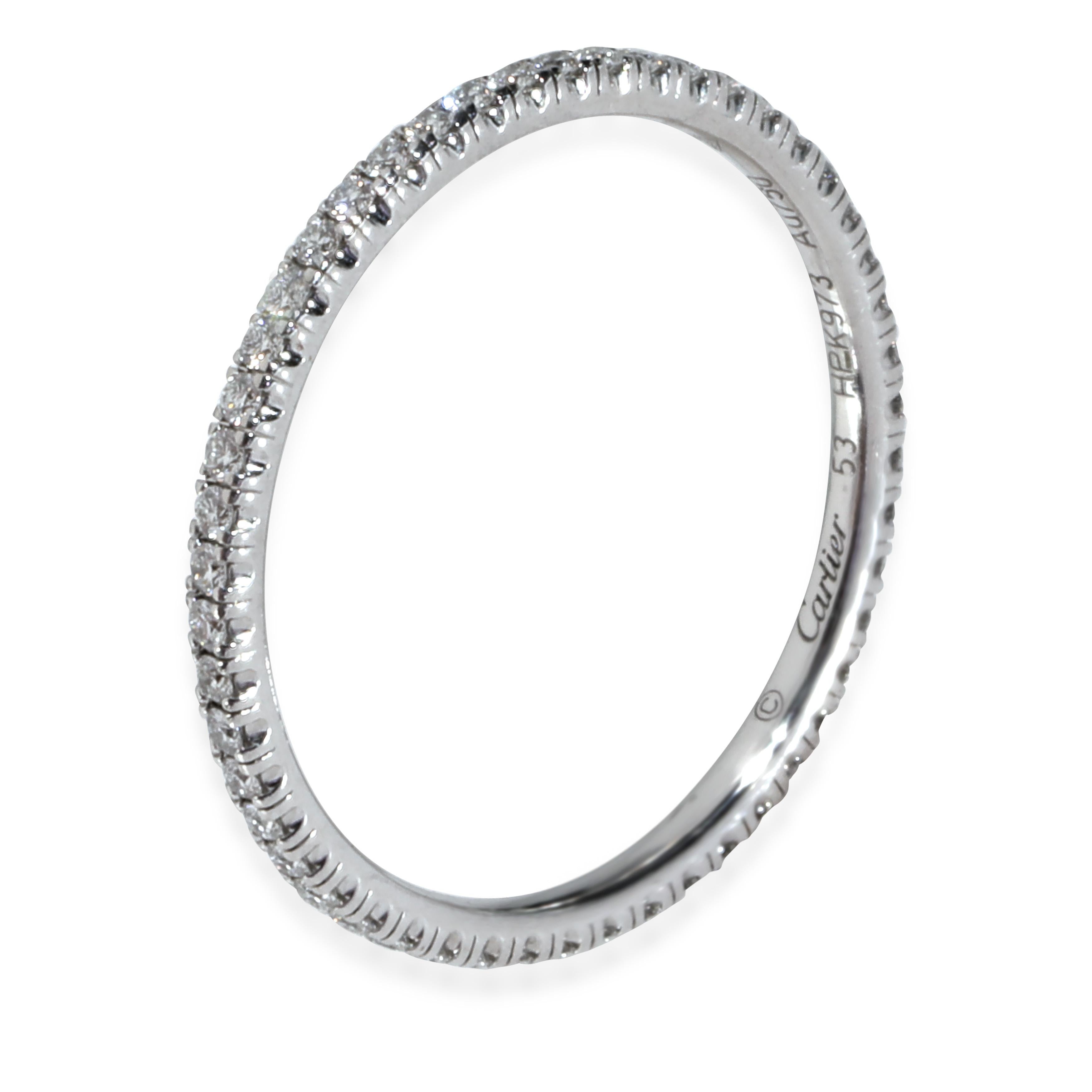 Cartier Weißgold Diamant Etincelle Ewigkeitsring im Angebot 1