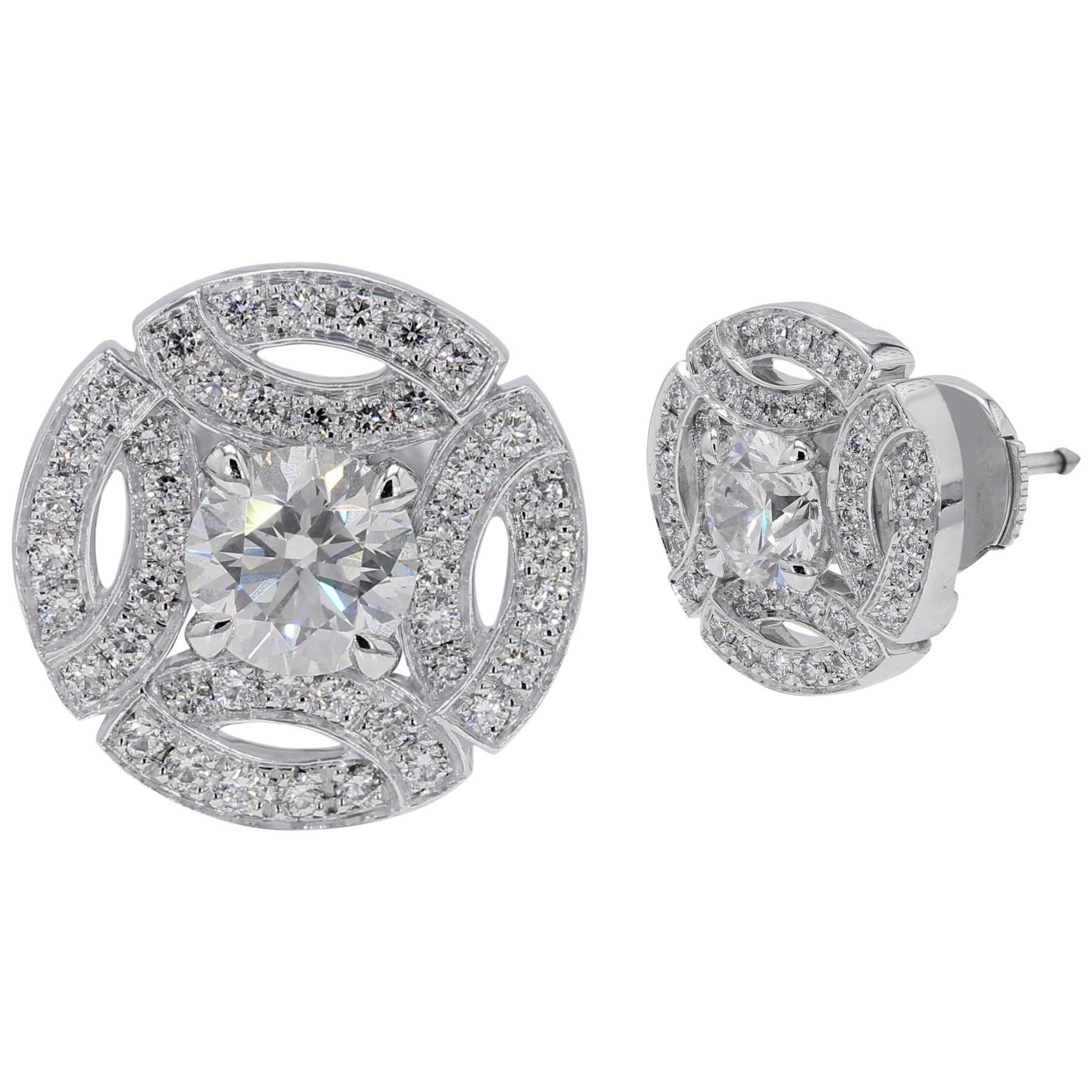 cartier diamond earrings price