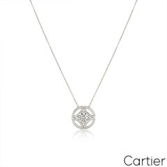 Cartier Weißgold Diamant Galanterie de Cartier Anhänger 1,55ct E/VS2