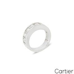 Cartier White Gold Diamond Half Eternity Ring 1.35ct