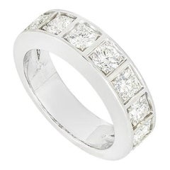 Cartier Weißgold Diamant-Halber Eternity-Ring 1,35 Karat