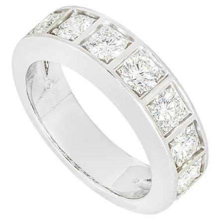 Cartier White Gold Diamond Half Eternity Ring 1.35ct