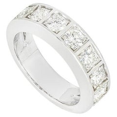 Cartier Anillo Media Eternidad Oro Blanco Diamante 1,35ct