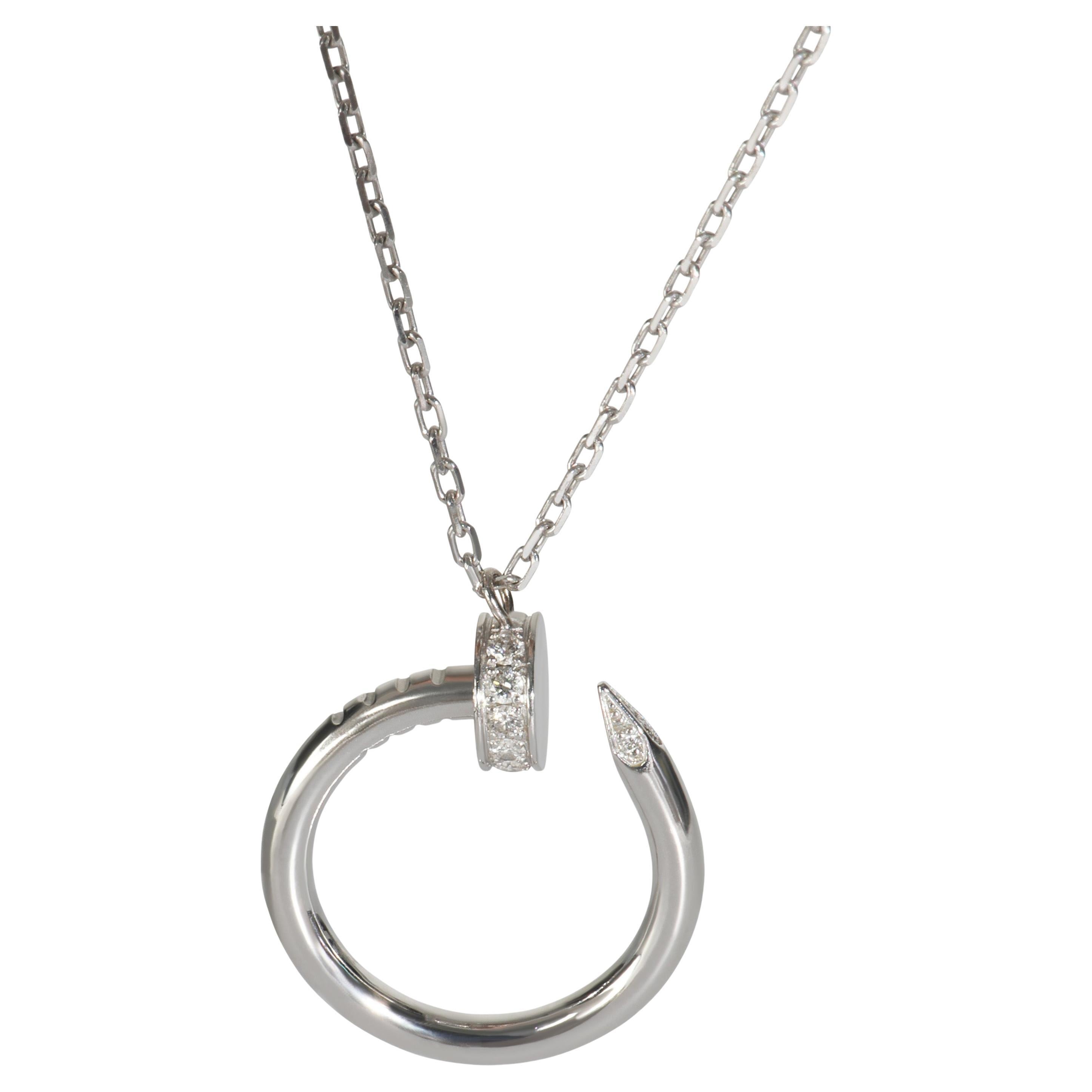 Cartier White Gold Diamond Juste Un Clou Necklace