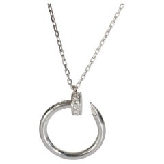 Cartier White Gold Diamond Juste Un Clou Necklace