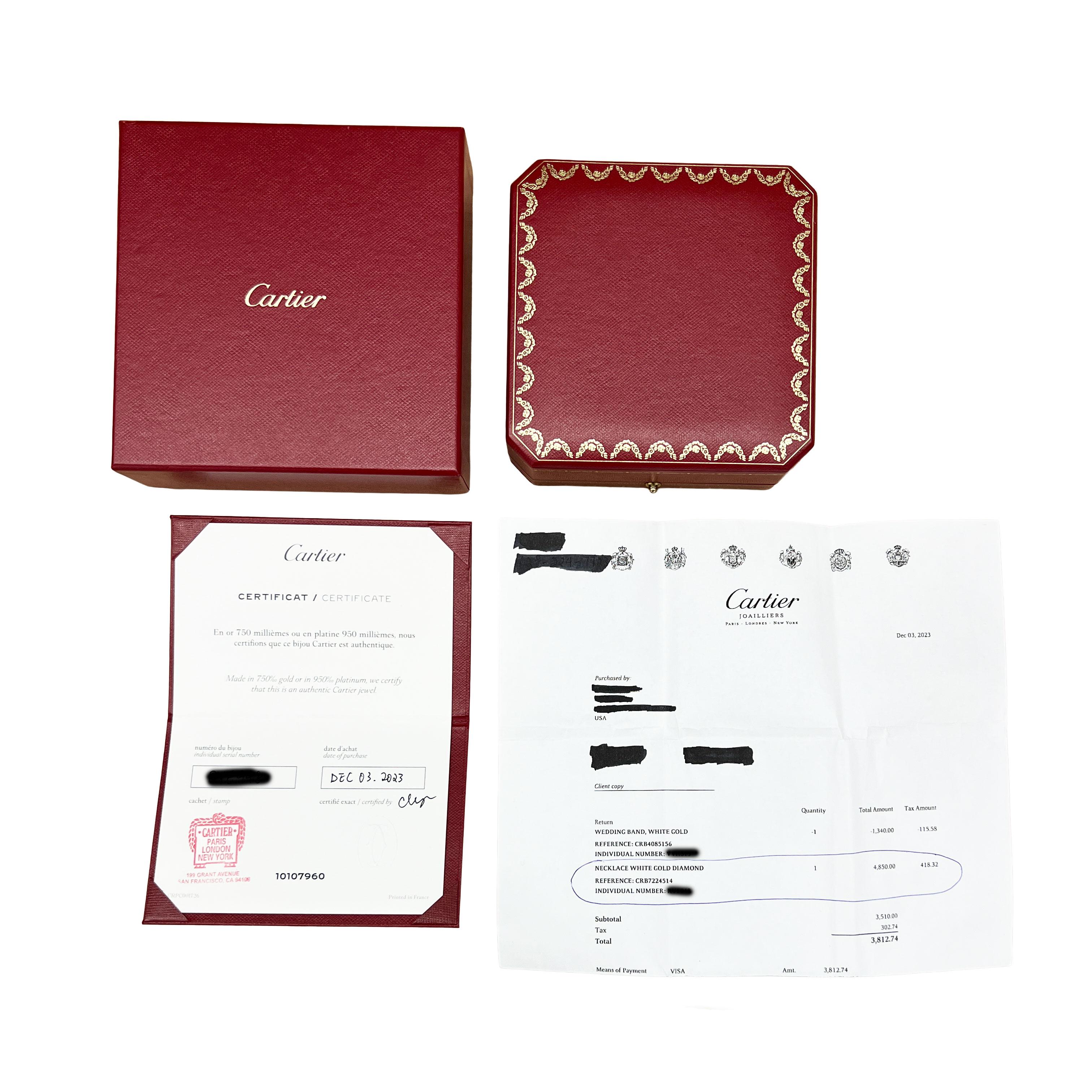 Pendentif Juste Un Clou en or blanc avec diamants de Cartier Unisexe en vente