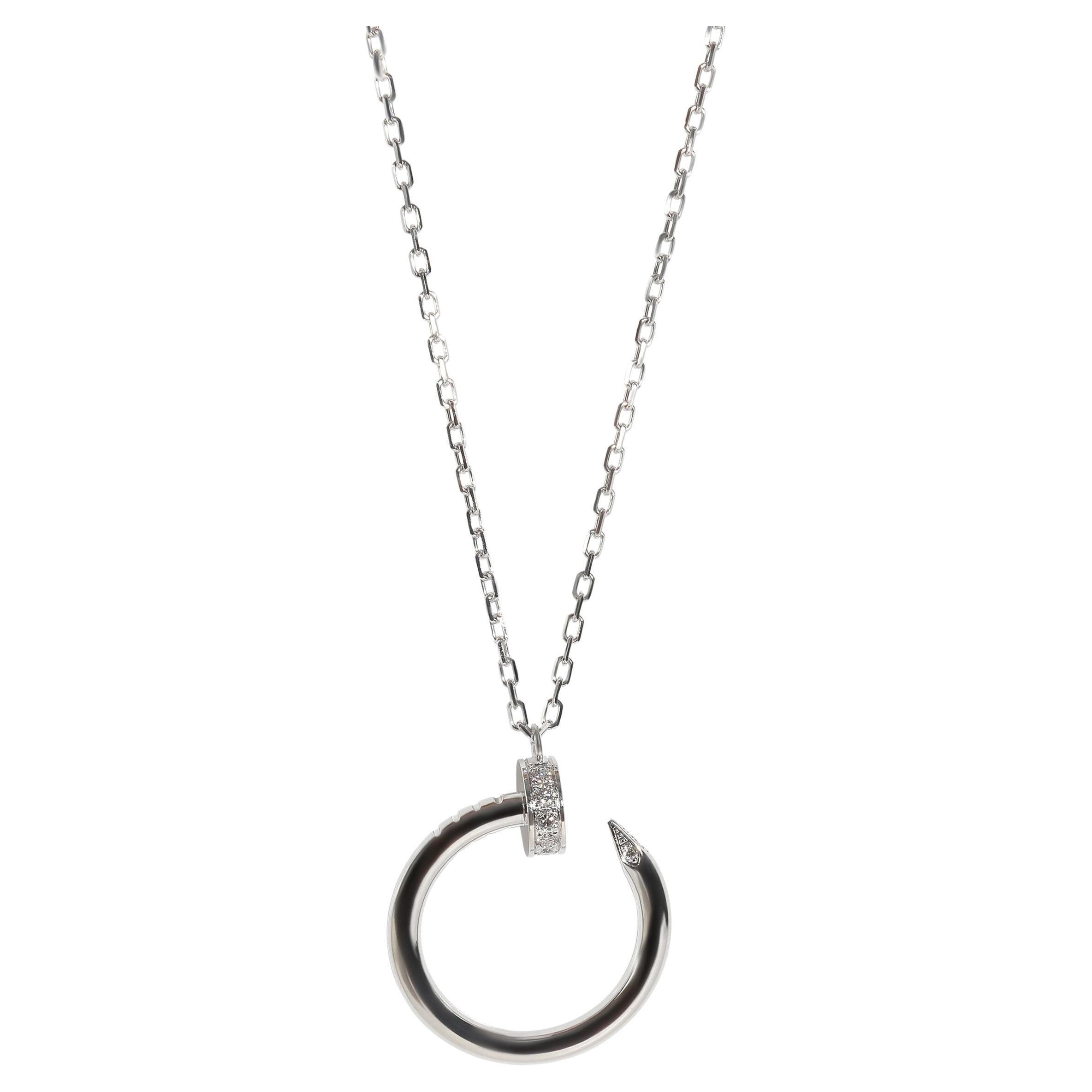 Cartier White Gold Diamond Juste Un Clou Pendant