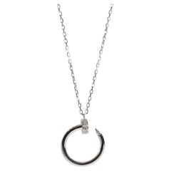 Cartier White Gold Diamond Juste Un Clou Pendant