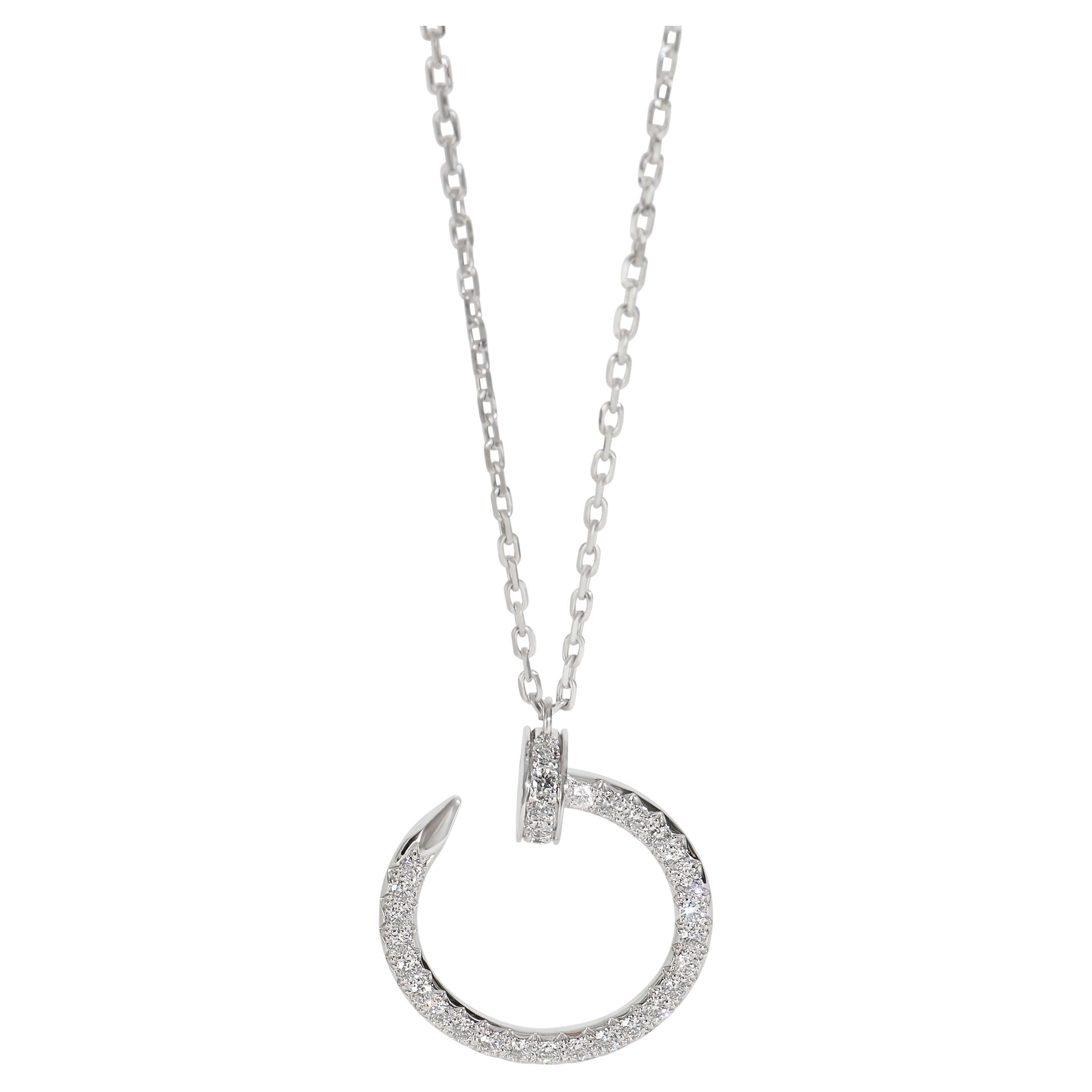 Cartier White Gold Diamond Juste Un Clou Pendant