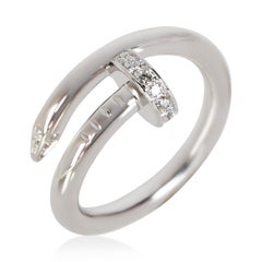 Anello Juste Un Clou in oro bianco con diamanti di Cartier