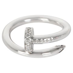 Anello Juste Un Clou in oro bianco con diamanti di Cartier