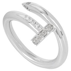 Cartier, bague Juste Un Clou en or blanc et diamants B4092700