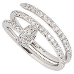 Cartier Bague Juste un Clou en or blanc et diamants