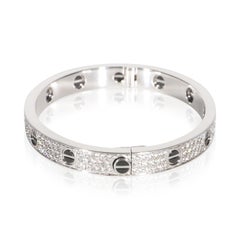 Cartier White Gold Diamond Love Bracelet