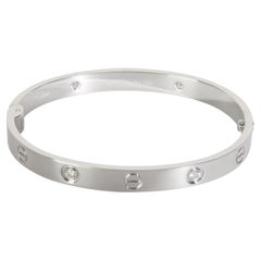 Cartier Love-Armband aus Weißgold mit Diamanten