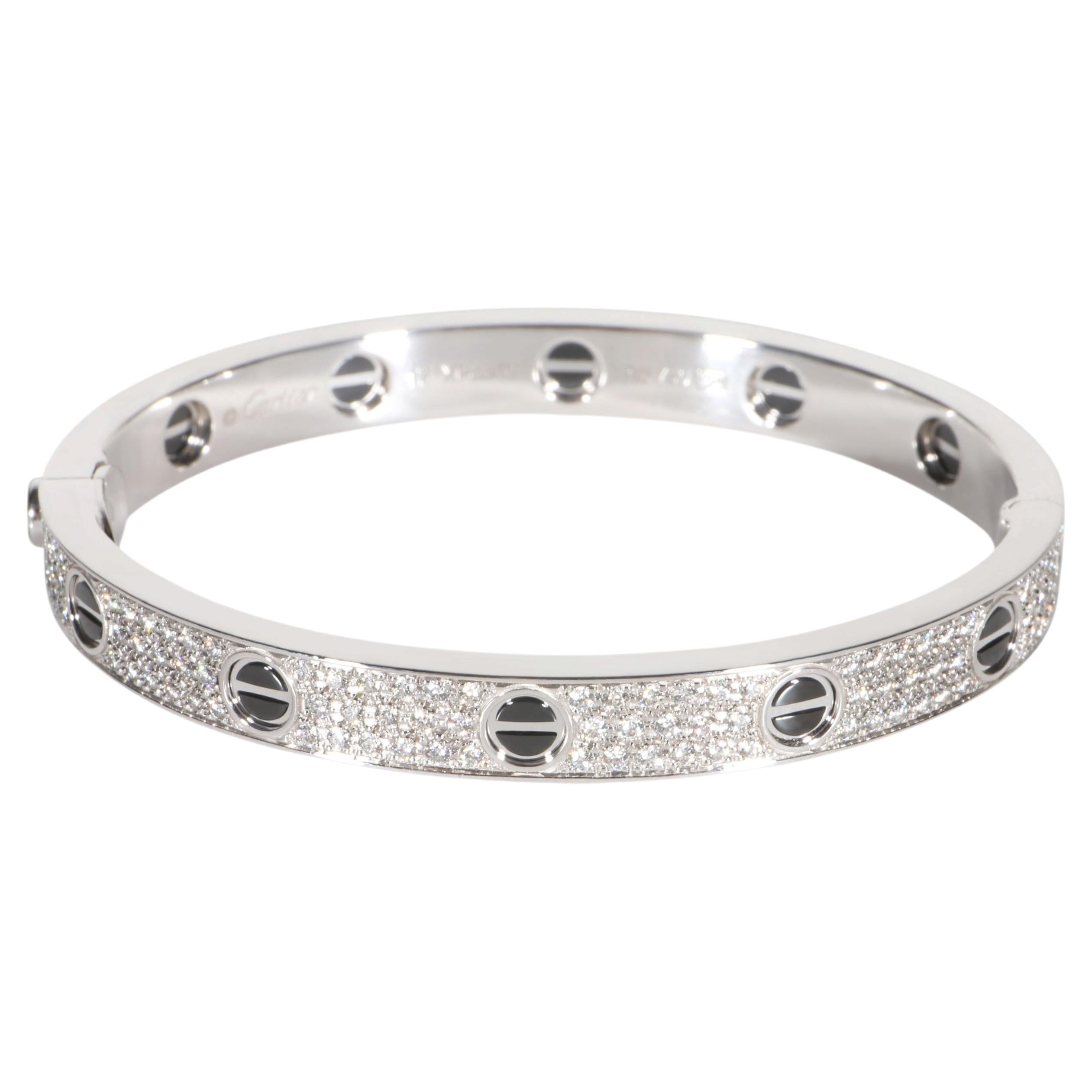 Cartier White Gold Diamond Love Bracelet