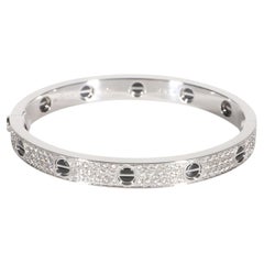 Cartier White Gold Diamond Love Bracelet